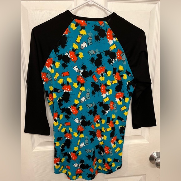 Mickey Mouse Women’s LuLaRoe Paint Splatter Top, Size XS - Picture 4 of 4